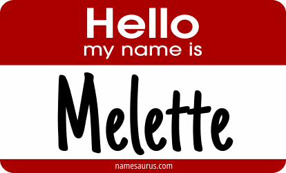 Hello my name is Melette png download