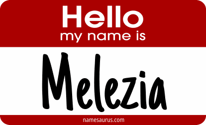Hello my name is Melezia png download