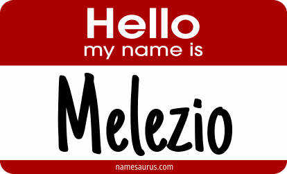 Hello my name is Melezio png download