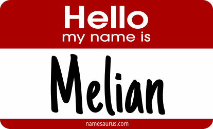 Hello my name is Melian png download