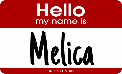 Hello my name is Melica png download