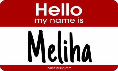 Hello my name is Meliha png download