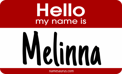 Hello my name is Melinna png download