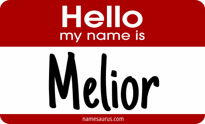 Hello my name is Melior png download
