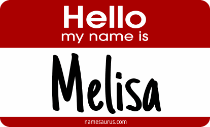 Hello my name is Melisa png download