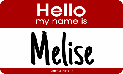 Hello my name is Melise png download