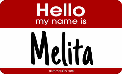 Hello my name is Melita png download