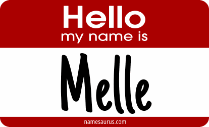Hello my name is Melle png download