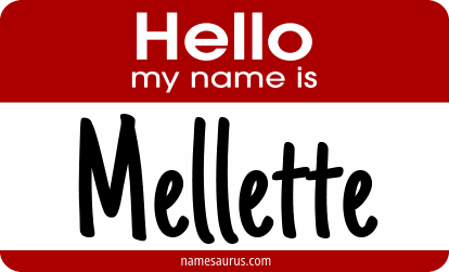 Hello my name is Mellette png download