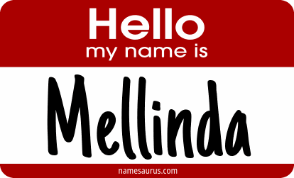 Hello my name is Mellinda png download