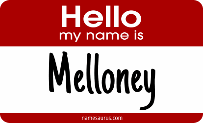 Hello my name is Melloney png download