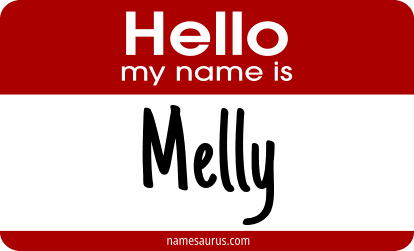 Hello my name is Melly png download
