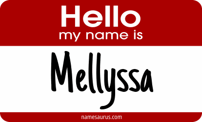 Hello my name is Mellyssa png download