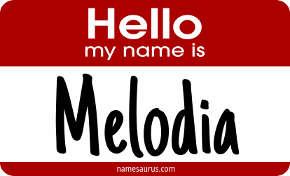 Hello my name is Melodia png download