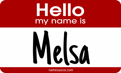 Hello my name is Melsa png download