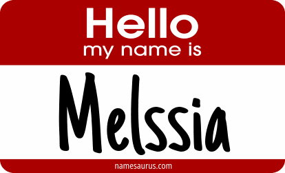Hello my name is Melssia png download