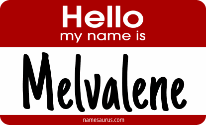 Hello my name is Melvalene png download