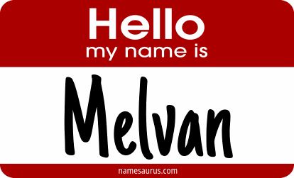 Hello my name is Melvan png download