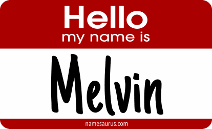 Hello my name is Melvin png download
