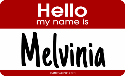 Hello my name is Melvinia png download