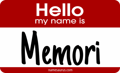 Hello my name is Memori png download