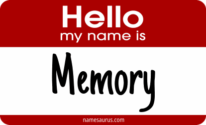 Hello my name is Memory png download