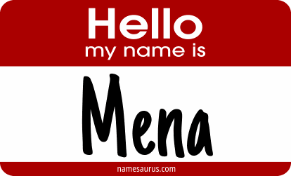 Hello my name is Mena png download