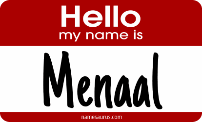 Hello my name is Menaal png download
