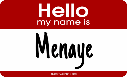 Hello my name is Menaye png download