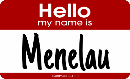 Hello my name is Menelau png download