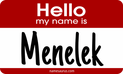 Hello my name is Menelek png download
