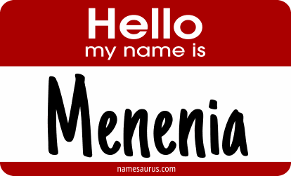 Hello my name is Menenia png download