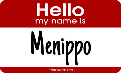 Hello my name is Menippo png download