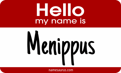 Hello my name is Menippus png download