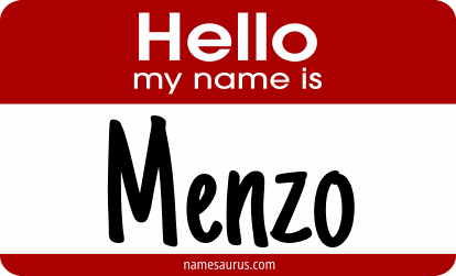 Hello my name is Menzo png download