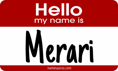 Hello my name is Merari png download