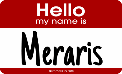 Hello my name is Meraris png download
