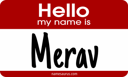 Hello my name is Merav png download