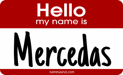 Hello my name is Mercedas png download