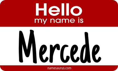 Hello my name is Mercede png download