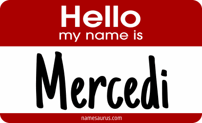 Hello my name is Mercedi png download