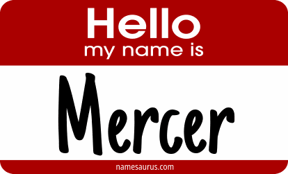 Hello my name is Mercer png download