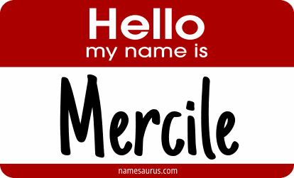 Hello my name is Mercile png download