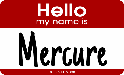 Hello my name is Mercure png download