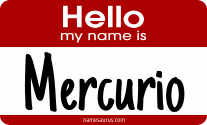 Hello my name is Mercurio png download