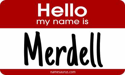 Hello my name is Merdell png download