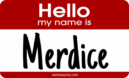 Hello my name is Merdice png download