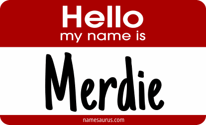 Hello my name is Merdie png download