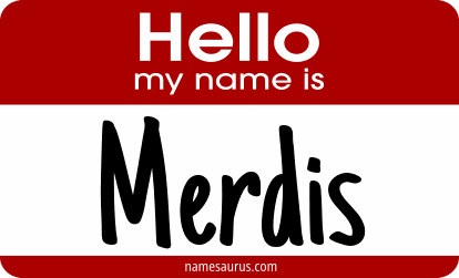 Hello my name is Merdis png download
