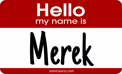 Hello my name is Merek png download